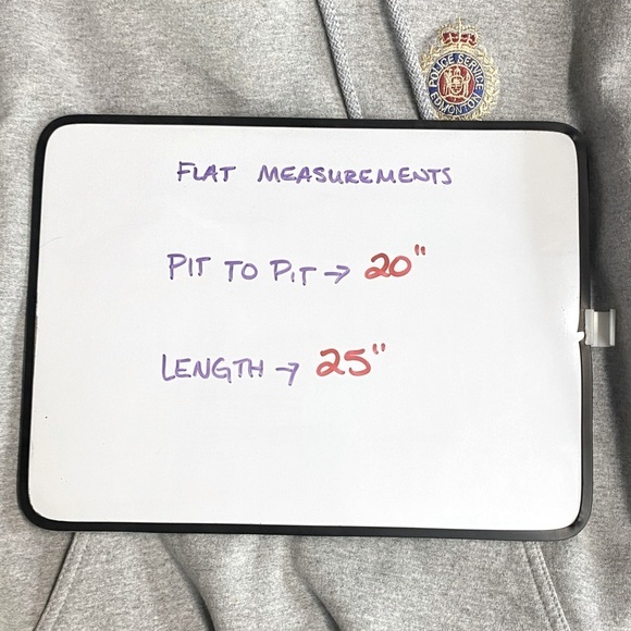 Vintage Gildan Light Grey EPS Edmonton Police Services Hoodie S - Picture 9 of 13